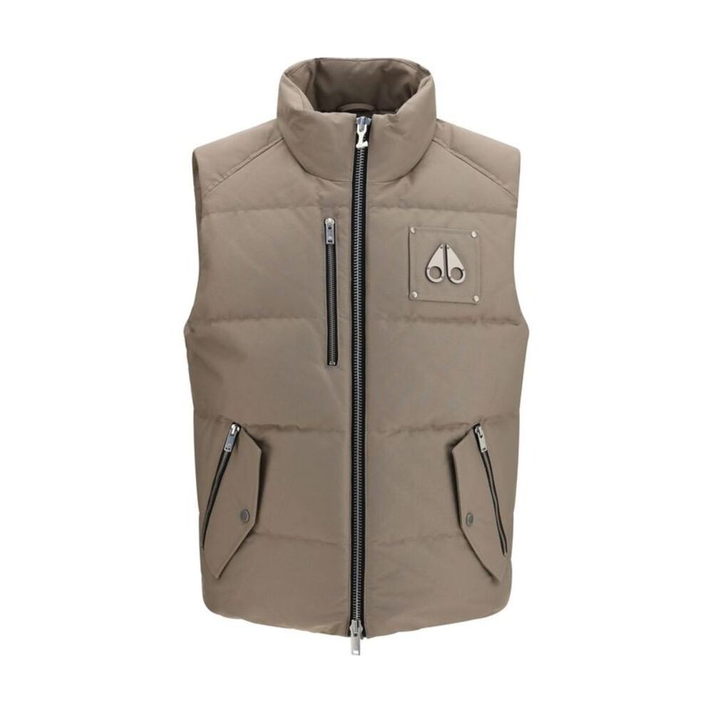 Moose Knuckles Beige Cotton Sleeveless Men's Jacket